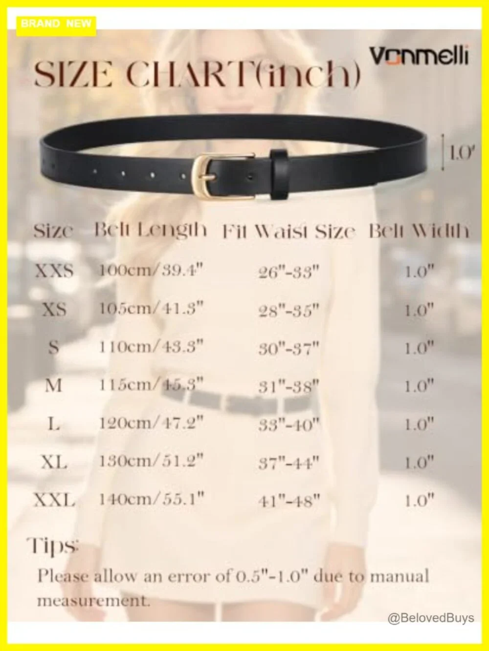 Skinny Faux Leather Belt with Gold Buckle for Women